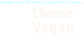 Imagine a world without slaughter houses ...

			       Choose 
			   Vegan